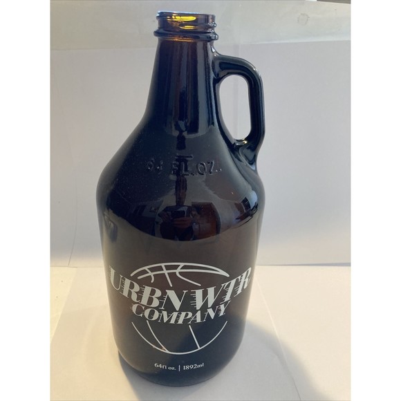 URBN WTR Glass Bottle Amber Half Gallon 64 OZ | 1.89 L | 1892 ML | Water Jar Jug - Picture 2 of 13